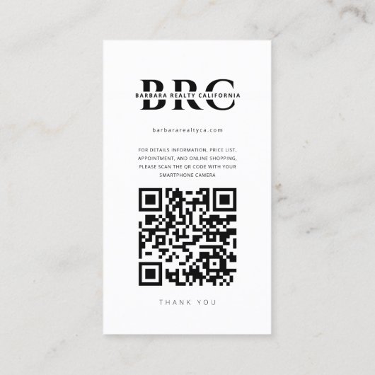 不動産仲介業者インモダンスタグラム実在エステートモノグラム 名刺 (裏面)