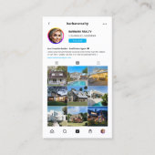 不動産仲介業者インモダンスタグラム実在エステートモノグラム 名刺 (正面)