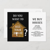 不動産仲介業者ウィー買ハウス ポストカード (正面/裏面)