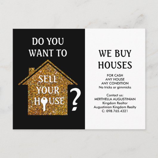不動産仲介業者ウィー買ハウス ポストカード (正面)