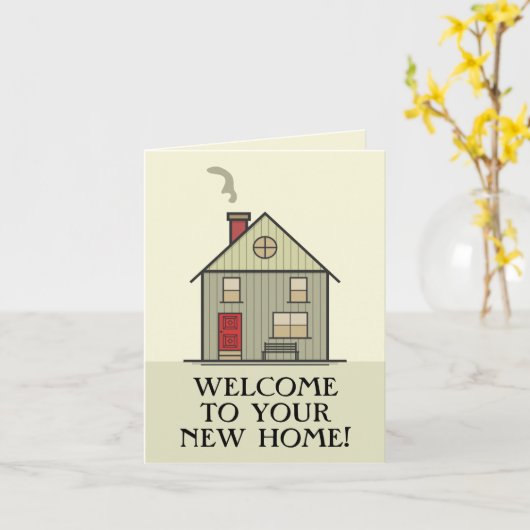 不動産仲介業者ウェルカムホームお客様への感謝空白の カード (黄色い花)