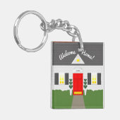 不動産仲介業者ウェルカムホームカワイニューホームキーチェーン キーホルダー (正面左)