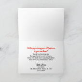 不動産仲介業者ウェルカムホームサンキューカード カード (内部)