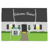 不動産仲介業者ウェルカムホームセルドサイン ラージペーパーバッグ (正面)