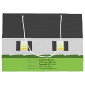 不動産仲介業者ウェルカムホームセルドサイン ラージペーパーバッグ (裏面)