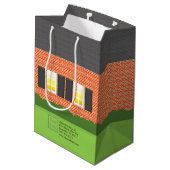 不動産仲介業者ウェルカムホームブリックニューホーム抱き枕 ミディアムペーパーバッグ (裏面アングル)