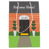 不動産仲介業者ウェルカムホームブリックニューホーム抱き枕 ミディアムペーパーバッグ (正面)