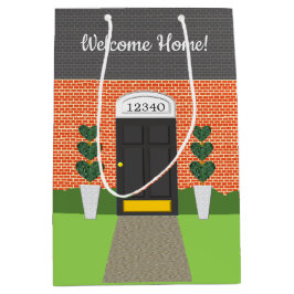 不動産仲介業者ウェルカムホームブリックニューホーム抱き枕 ミディアムペーパーバッグ