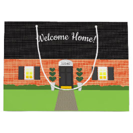 不動産仲介業者ウェルカムホームブリックニューホーム ラージペーパーバッグ