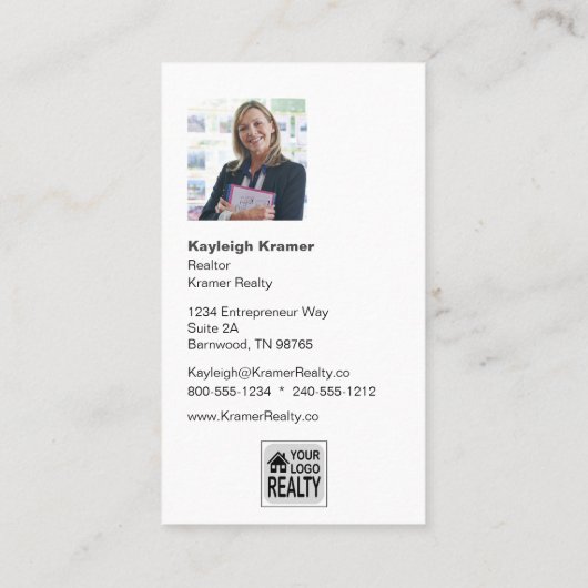 不動産仲介業者ウェルカムホームレッドドアフォト名刺 名刺 (裏面)