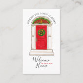 不動産仲介業者ウェルカムホームレッドドアフォト名刺 名刺 (正面)