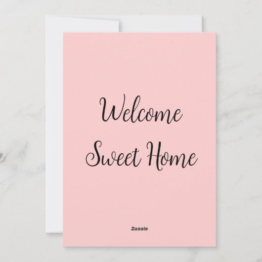 不動産仲介業者ウェルカムホーム引っ越し祝いパーティー名前の追加te シーズンカード (裏面)