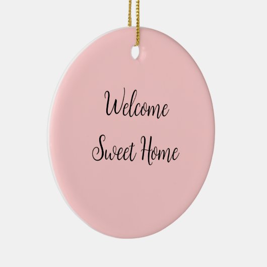 不動産仲介業者ウェルカムホーム引っ越し祝いパーティー名前の追加te セラミックオーナメント (右)