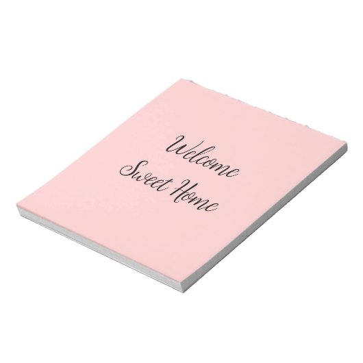 不動産仲介業者ウェルカムホーム引っ越し祝いパーティー名前の追加te ノートパッド (回転)