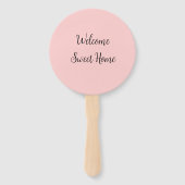 不動産仲介業者ウェルカムホーム引っ越し祝いパーティー名前の追加te ハンドファン (正面)