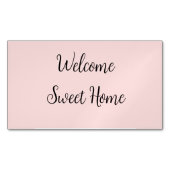 不動産仲介業者ウェルカムホーム引っ越し祝いパーティー名前の追加te マグネット名刺 (正面)