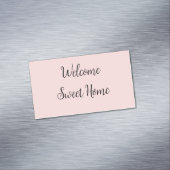 不動産仲介業者ウェルカムホーム引っ越し祝いパーティー名前の追加te マグネット名刺 (インサイチュ)