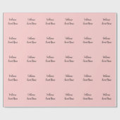 不動産仲介業者ウェルカムホーム引っ越し祝いパーティー名前の追加te ラッピングペーパー (フラット)