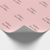 不動産仲介業者ウェルカムホーム引っ越し祝いパーティー名前の追加te ラッピングペーパー (角)