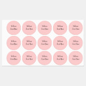 不動産仲介業者ウェルカムホーム引っ越し祝いパーティー名前の追加te ラベル (シート)