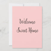 不動産仲介業者ウェルカムホーム引っ越し祝いパーティー名前の追加te 招待状 (正面)