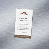 不動産仲介業者ウッドトリム | ホームルーフトップ マグネット名刺 (インサイチュ)