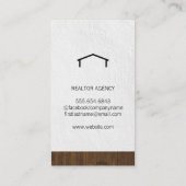 不動産仲介業者ウッドトリム 名刺 (裏面)