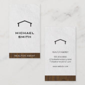 不動産仲介業者ウッドトリム 名刺 (正面/裏面)