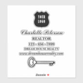 不動産仲介業者エステート実在ノートパソコンで注目 シール (シート)