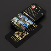 不動産仲介業者エレガントIG黒モダン実在不動産業者 名刺