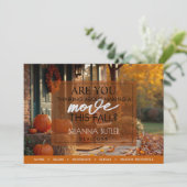 不動産仲介業者エージェント実在秋エステート農業はがき シーズンカード (スタンド正面)