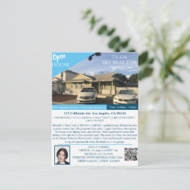 不動産仲介業者オープンハウスアナウンスカード 案内ポストカード