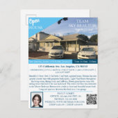 不動産仲介業者オープンハウスアナウンスカード 案内ポストカード (正面/裏面)