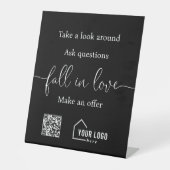 不動産仲介業者カスタムオープンハウス 台座サイン (正面)