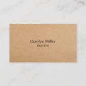 不動産仲介業者カスタムフォト&金ゴールド鍵クラフト 名刺 (裏面)