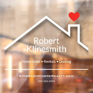 不動産仲介業者カスタム事務所 ウィンドウサイン