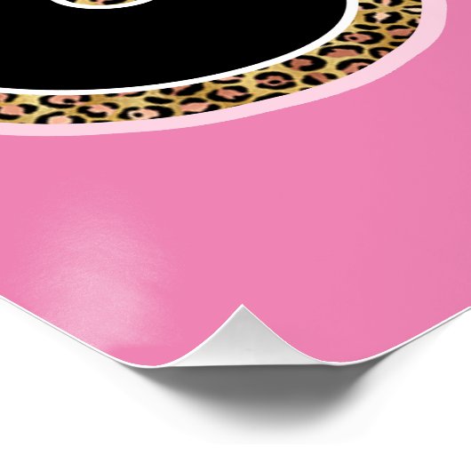 不動産仲介業者ガールスタイリッシュグリッターフローラ光沢ポスター ポスター (コーナー)