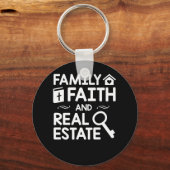 不動産仲介業者クリスチャン家族実在信仰財産 キーホルダー (正面)