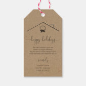 不動産仲介業者クリスマスプレゼントラベル ギフトタグ (正面)