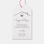 不動産仲介業者クリスマスプレゼントラベル ギフトタグ (正面)