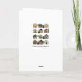 不動産仲介業者クリスマスホリデーカード カード (裏面)