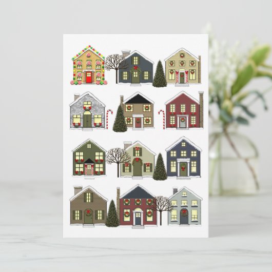 不動産仲介業者クリスマスホリデーカード シーズンカード (スタンド正面)