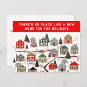 不動産仲介業者クリスマスホリデーカード ポストカード (正面/裏面)