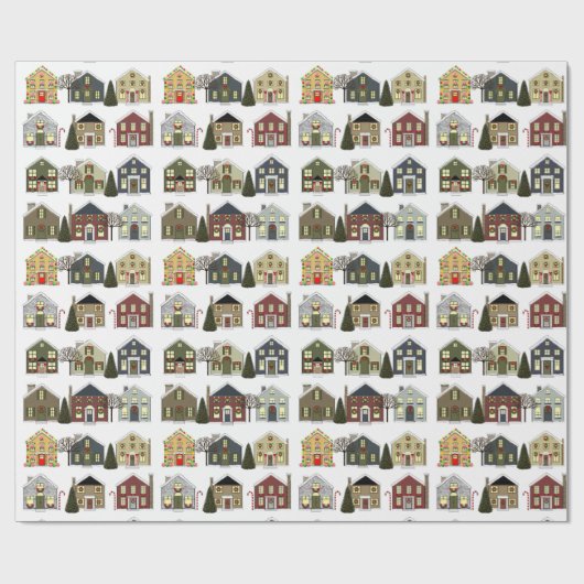 不動産仲介業者クリスマスホリデーギフト ラッピングペーパー (フラット)