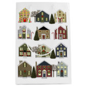 不動産仲介業者クリスマス ミディアムペーパーバッグ (正面)