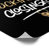 不動産仲介業者コーヒー契約カクテルクロージング ポスター (角)