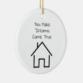 不動産仲介業者サンキューギフトパーソナライズされた セラミックオーナメント (右)