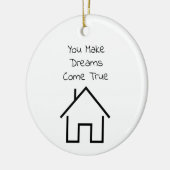 不動産仲介業者サンキューギフトパーソナライズされた セラミックオーナメント (左)