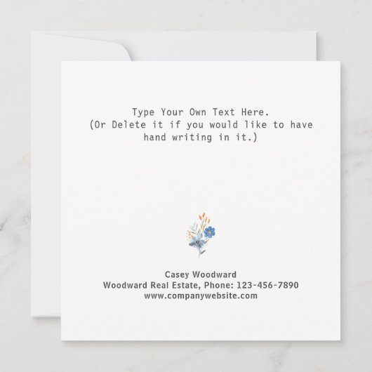 不動産仲介業者サンキューホームオーナーバジェットマーケティング (裏面)