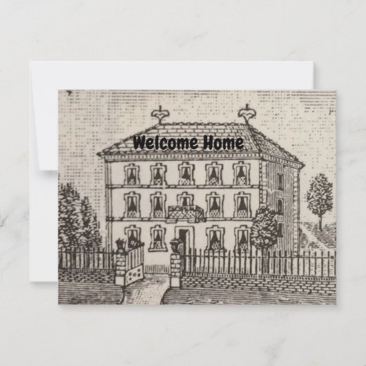 不動産仲介業者サンキューヴィンテージハウススケッチ実在エテート カード (正面)